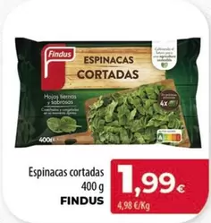 Oferta de Findus - Espinacas Cortadas por 1,99€ en Spar Tenerife