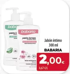 Oferta de Babaria - Jabon Intimo por 2€ en Spar Tenerife