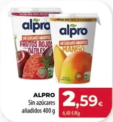 Oferta de Alpro - Sin Azúcares Añadidos por 2,59€ en Spar Tenerife