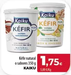 Oferta de Kaiku - Kéfir Natural O Sabores por 1,75€ en Spar Tenerife