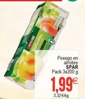 Oferta de Spar - Pexego En Almibre por 1,99€ en Plenus Supermercados