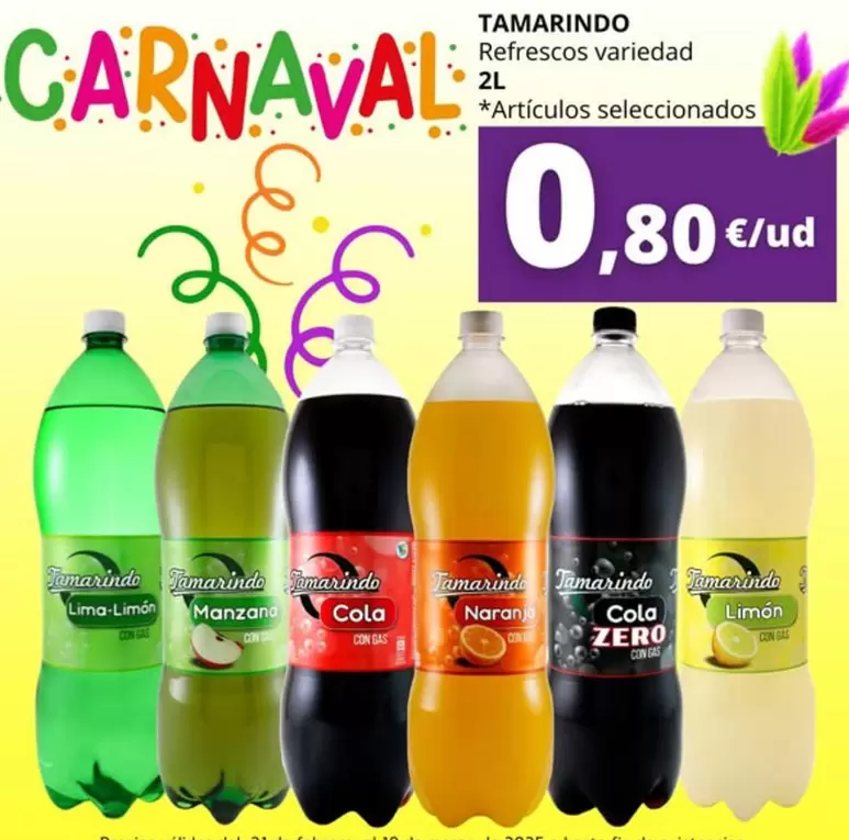 Oferta de Tamarindo - Refrescos Variedad por 0,8€ en Supermercados Tu Alteza