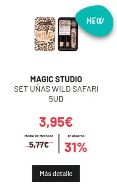 Oferta de Magic Studio - Set Uñas Wild Safari por 3,95€ en PrimaPrix