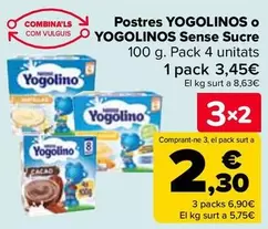 Oferta de Yogolinos - Postre O Sin Azucar en Carrefour