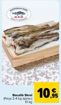 Oferta de Bacalao Skrei por 10,95€ en Carrefour