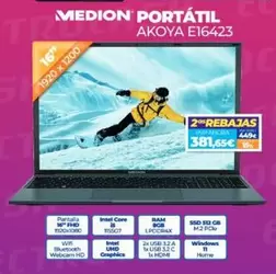 Oferta de Medion - Portátil por 381,65€ en Electrocash