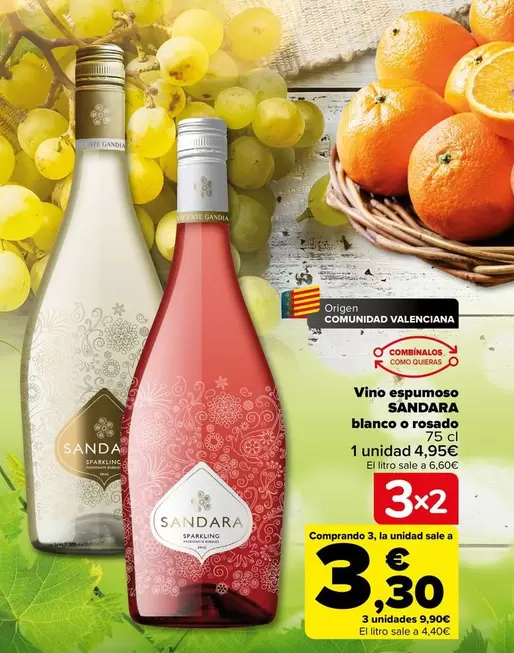 Oferta de Origen - Vino Espumoso por 4,95€ en Carrefour