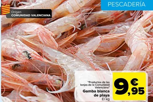 Oferta de Origen - Gamba Blanca De Playa por 9,95€ en Carrefour