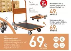 Oferta de Carro Plataforma por 49€ en Mi Bricolaje