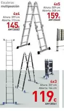 Oferta de Escaleras Multiposicion por 145€ en Mi Bricolaje