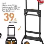 Oferta de Carretillas Plegables por 39€ en Mi Bricolaje