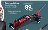 Oferta de Gatos Hidráulicos por 89€ en Mi Bricolaje