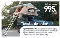 Oferta de Tiendas De Techo por 995€ en Mi Bricolaje