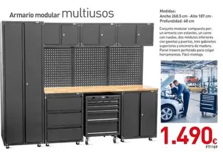 Oferta de Armario Modular Multiusos por 1490€ en Mi Bricolaje