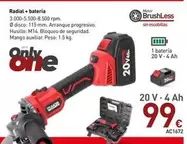 Oferta de Aicer - Radial + Bateria  por 99€ en Mi Bricolaje