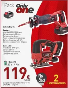 Oferta de Only One - Sierra Sable por 119€ en Mi Bricolaje