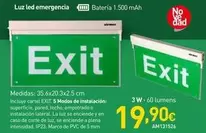 Oferta de Luz Led Emergencia por 19,9€ en Mi Bricolaje