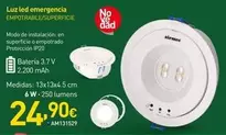 Oferta de Luz Led Emergencia por 24,9€ en Mi Bricolaje