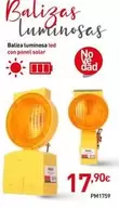 Oferta de Baliza Luminosa Led Con Panel Solar  por 17,9€ en Mi Bricolaje