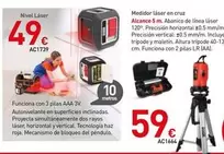 Oferta de Medidor Laser En Cruz por 49€ en Mi Bricolaje