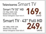 Oferta de Televisores Smart Tv por 169€ en Mi Bricolaje