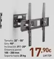 Oferta de Soportes TV por 17,9€ en Mi Bricolaje