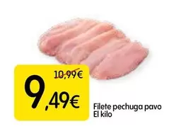 Oferta de Filete Pechuga Pavo por 9,49€ en Dialprix