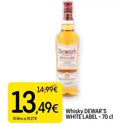 Oferta de Dewar's - Whisky White Label por 13,49€ en Dialprix