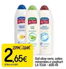 Oferta de La Toja - Gel Aloe Vera, Sales Minerales O Yoghurt  por 2,65€ en Dialprix