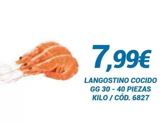 Oferta de Langostino Cocido por 7,99€ en Dialsur Cash & Carry