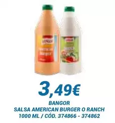 Oferta de Bangor - Salsa American Burger O Ranch por 3,49€ en Dialsur Cash & Carry