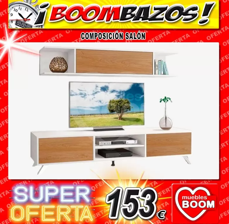 Oferta de Composicion Salon por 153€ en Muebles Boom