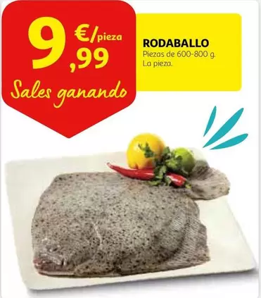 Oferta de Rodaballo por 9,99€ en Alcampo