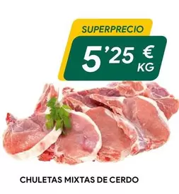 Oferta de Chuletas Mixtas De Cerdo por 5,25€ en Masymas