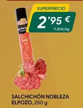 Oferta de Elpozo - Salchichon Nobleza por 2,95€ en Masymas