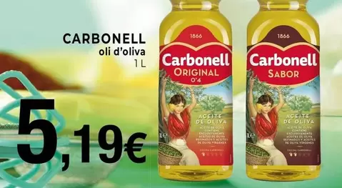 Oferta de Carbonell - Oli D'Oliva por 5,19€ en Keisy