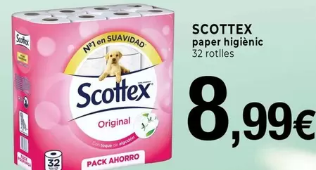 Oferta de Scottex - Paper Higienic por 8,99€ en Keisy