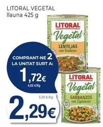 Oferta de Litoral - Vegetal por 2,29€ en Keisy