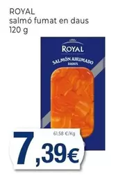 Oferta de Royal - Salmó Fumat En Daus  por 7,39€ en Keisy