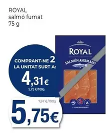 Oferta de Royal - Salmó Fumat por 5,75€ en Keisy