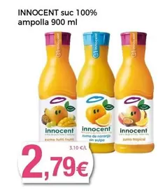 Oferta de Innocent - Suc 100% por 2,79€ en Keisy