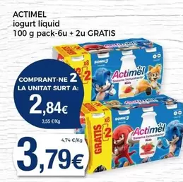 Oferta de Actimel - Iogurt Liquid por 3,79€ en Keisy