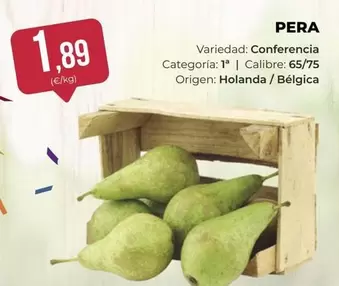 Oferta de Origen - Pera por 1,89€ en SPAR Gran Canaria