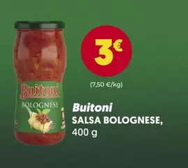 Oferta de Buitoni - Salsa Bolognese por 3€ en SPAR Gran Canaria