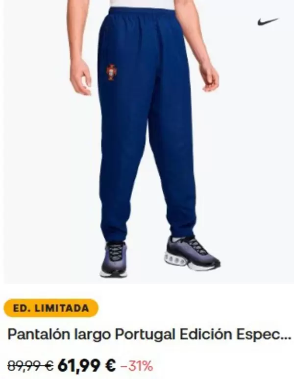 Oferta de Pantalón Largo Portugal Edición Espec por 61,99€ en Fútbol Emotion