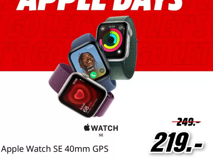 Oferta de Apple - Watch SE por 219€ en MediaMarkt