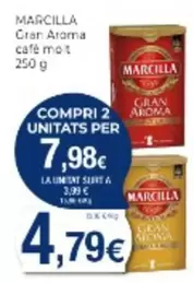 Oferta de Marcilla - Gran Aroma Café  por 4,79€ en Supermercats Jespac