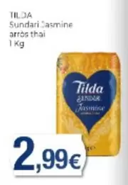 Oferta de Tilda - Sundari Jasmine Arròs Thai por 2,99€ en Supermercats Jespac