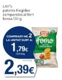 Oferta de Lay'S - Patates Fregides Camperolas Al Forn por 2,39€ en Supermercats Jespac