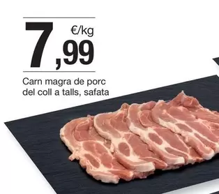 Oferta de Carn Magra De Porc Del Coll A Talls, Safata por 7,99€ en BonpreuEsclat